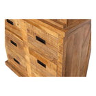 Mangoholz Buffet-Schrank Denver 100 cm 6 Schubladen X Mahom