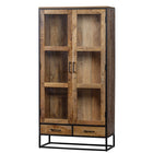 Mangoholz Vitrine Boston 190 cm Mahom